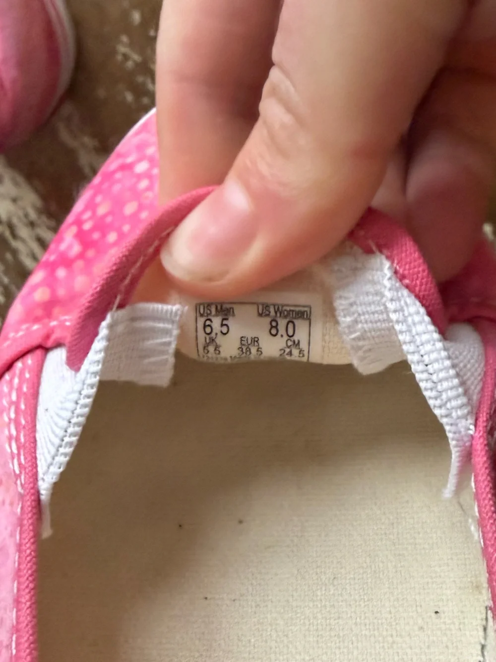 Vans Pink Tie-Dye Slip-On Flats - Picture 5 of 5
